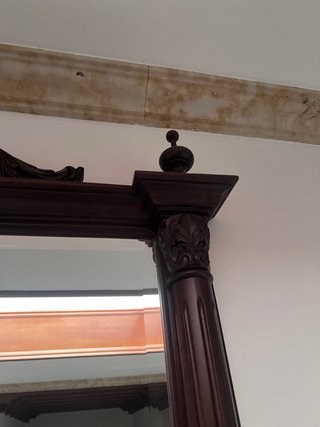 Espejo madera maciza tallada. Recogida Salamanca
