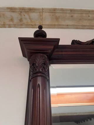 Espejo madera maciza tallada. Recogida Salamanca
