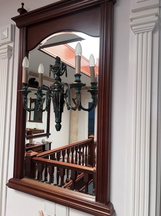 Espejo madera maciza tallada. Recogida Salamanca