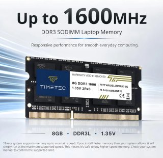 Timetec 8GB DDR3 1600MHz RAM