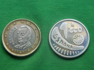 1989 ESPAÑA moneda 1 ECU EUROPA PLATA 6,8 gramos