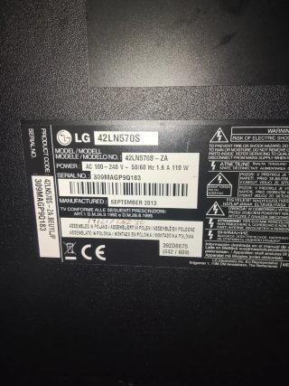 LEE BIEN..LG 42LN570S Televisor LED 42... AVERIADA