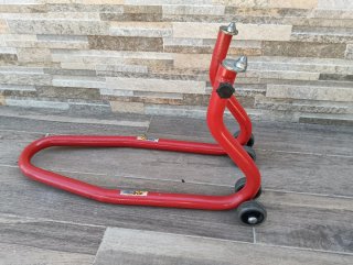 Caballete delantero moto taller
