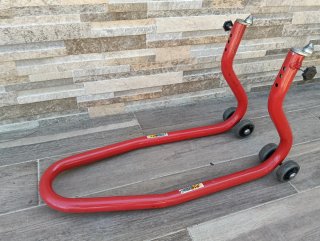 Caballete delantero moto taller