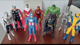 Lote Figuras Marvel: Spiderman, Thor, Hulk, etc.