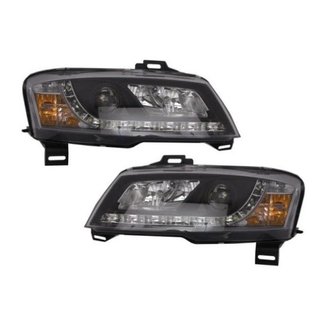 Faros delanteros LED para Fiat Stilo Black