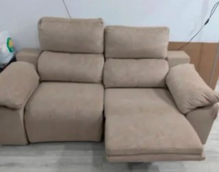 Sofá Eléctrico Beige Tela