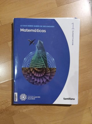 Libro Matemáticas I Bachillerato Santillana