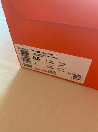 Nike Vomero 18 W "Pearl Pink Crimson" (T. 40EU)