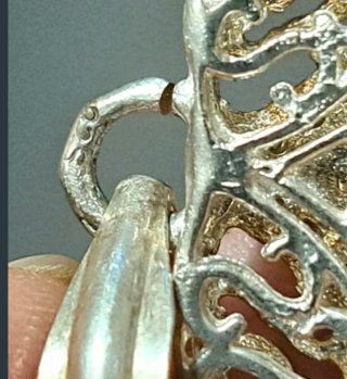 Pendente a cuore con pietra verde e marcasite +925