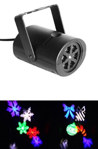 Foco proyector luces de navidad con movimiento. W6