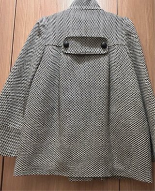Abrigo paño blanco talla 38