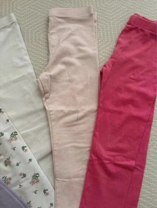 Lote 7 leggings niña, talla 2-3 años