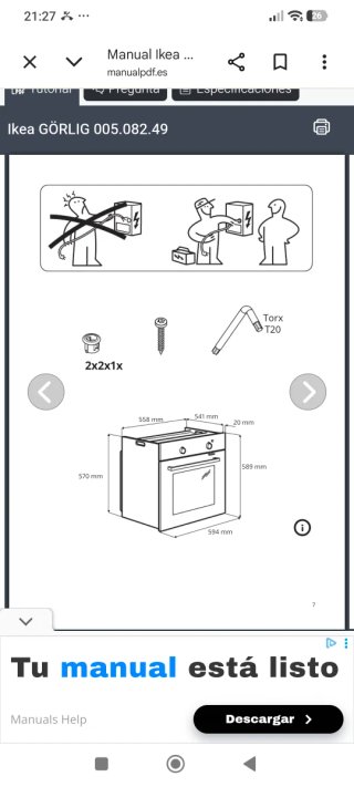 Horno Ikea GÖRLIG