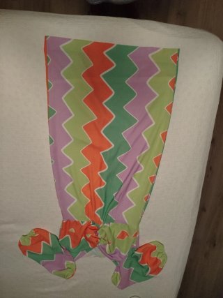 Vestido fiesta estampado zig-zag