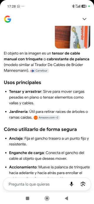 Tensores de cable manuales Mannesmann 3 unidades