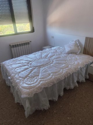 Edredón Raso Blanco Cama 135 + Cojín