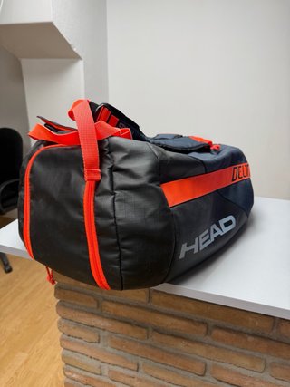 Mochila Padel Head Delta Negra y Naranja