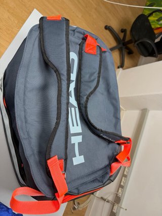 Mochila Padel Head Delta Negra y Naranja