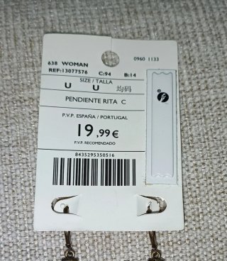 Pendientes Mango nuevos con etiqueta