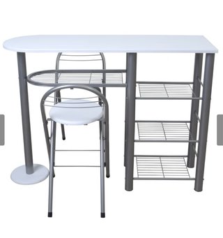 Mesa Cocina + 2 Taburetes