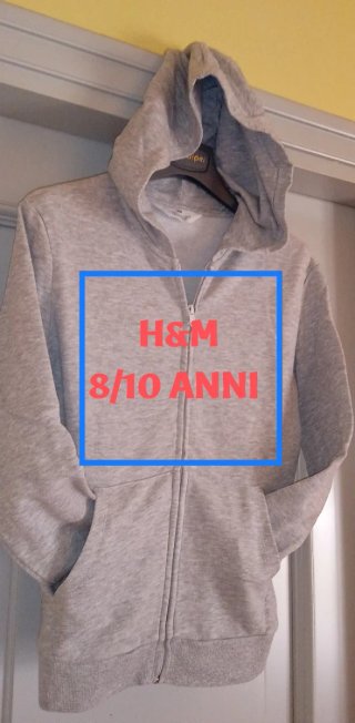 Felpa H&M 8/10 anni