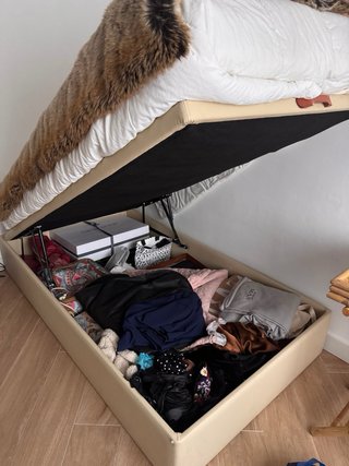 Cama canapé 105 con colchón viscoelastico incluido