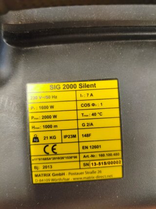 Generador Stanley SIG 2000 Silent