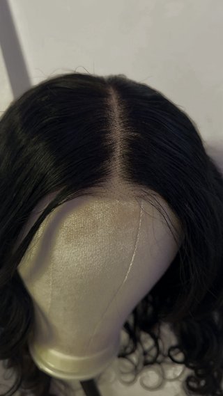 Peluca de cabello humano negro