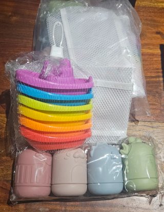 Juguetes de baño barco y figuras