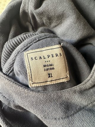 Sudadera Scalpers Azul Hombre