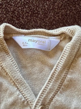 Lote 2 rebecas Mayoral Newborn 0-1 mes NUEVAS