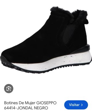 Botines GIOSEPPO negros mujer terciopeladas t.40