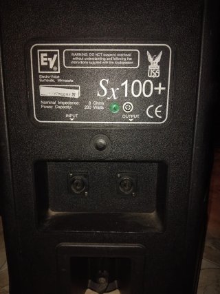 Altavoces Electro-Voice Negros Sx 100 + trípodes