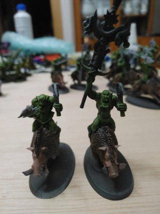 Warhammer Age of Sigmar Orcos Montados