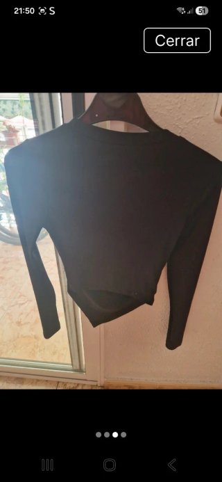 Camiseta negra manga larga