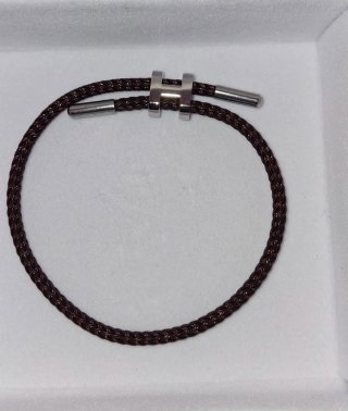 Pulsera Hermès Ajustable Naranja y Dorada