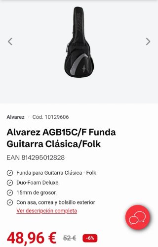 Funda Guitarra Alvarez AGB-15C/F