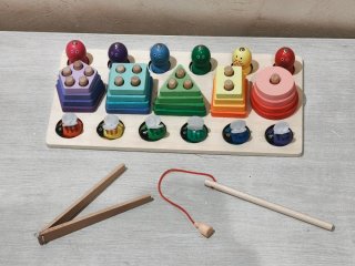 Juego educativo de madera método Montessori