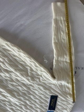 Polo Ralph Lauren Jersey Trenzado Blanco