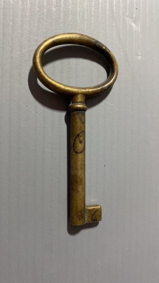 Chiave antica ottone 34x73 mm