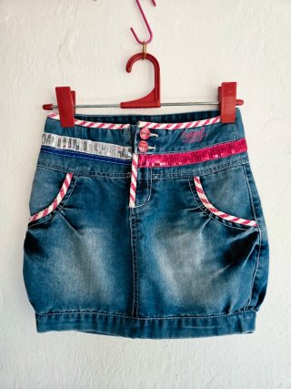Falda Desigual vaquera, Talla 9/10