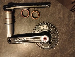 Bielas Rotor REX 1.1 MTB 175mm + Plato Ovalado Q-R
