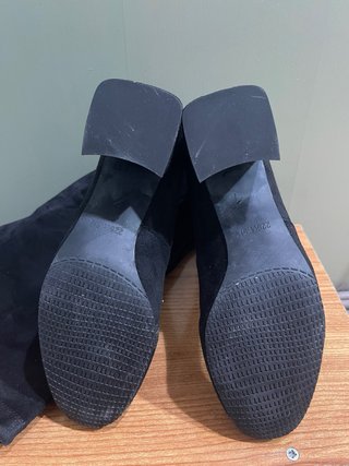 Botas altas antelina negras