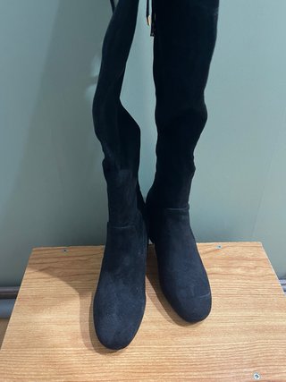 Botas altas antelina negras