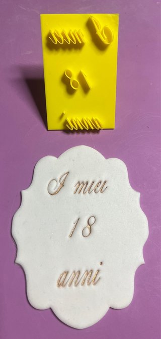 Stampo per biscotti I miei 18 anni