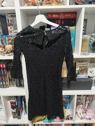 Vestido Negro Encaje Talla M