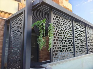 Conjunto Terraza Jardín Metal Negro Gris