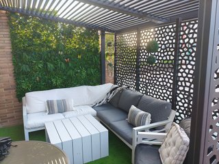 Conjunto Terraza Jardín Metal Negro Gris
