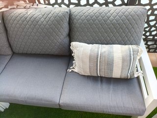 Conjunto Terraza Jardín Metal Negro Gris